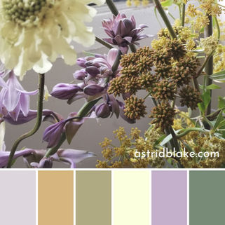 Colour palette inspiration- lilac and herb