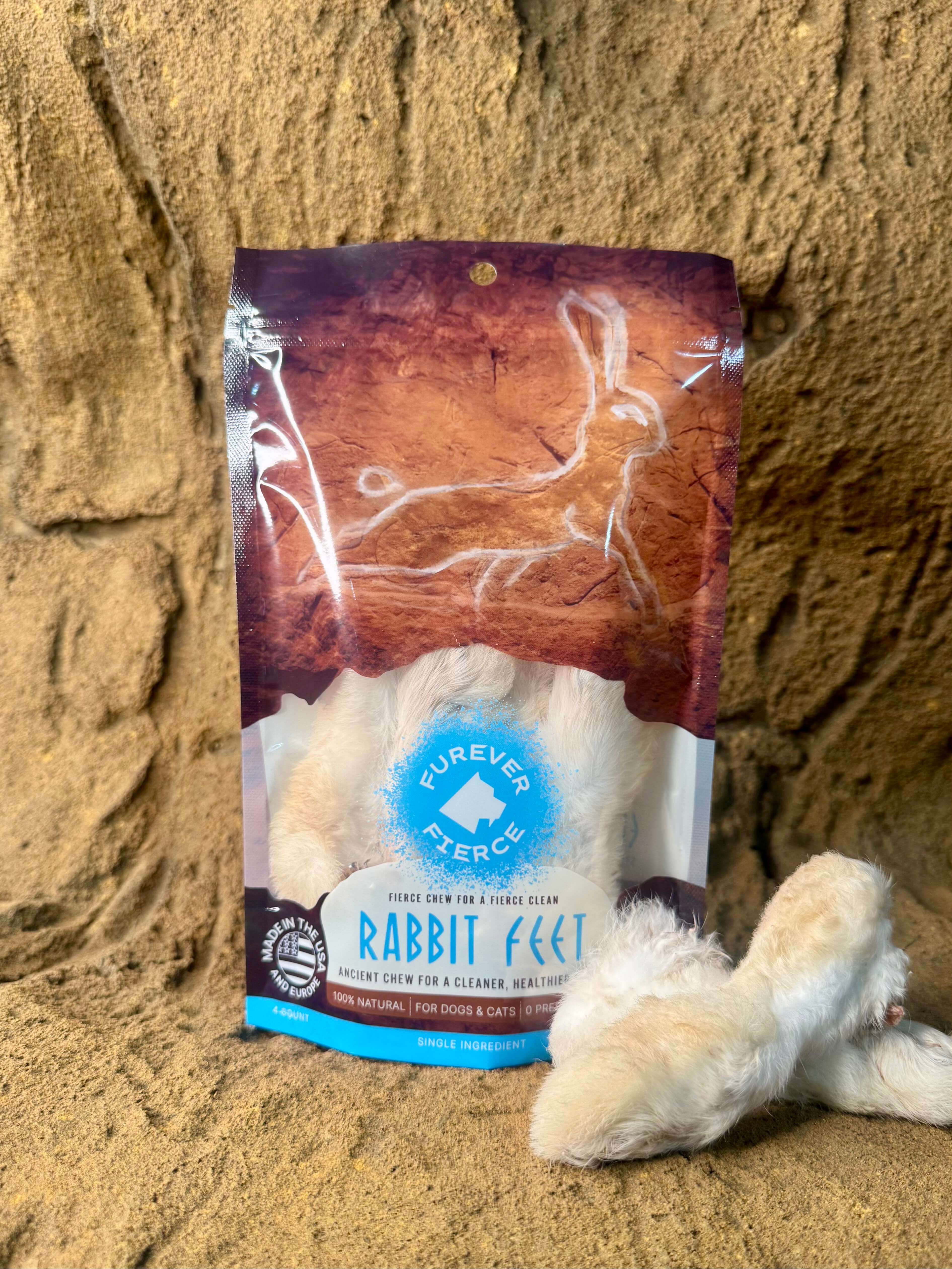 Furever Fierce Rabbit Feet - 6 counts