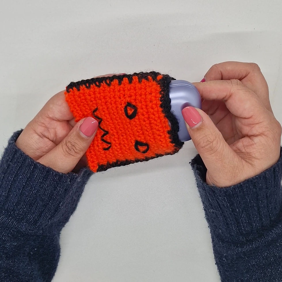 Miniature : Pochette airpods-citrouille