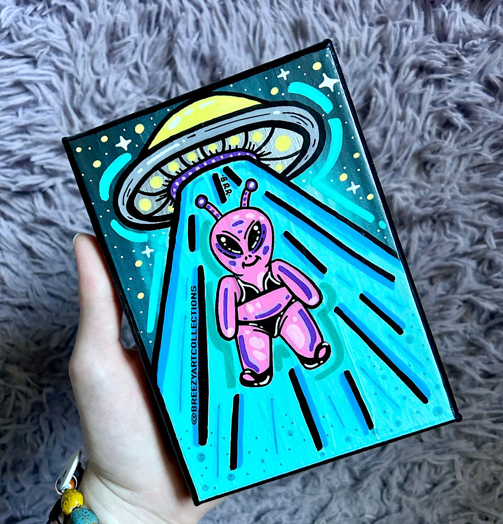 Thumbnail: ‘ALIEN GUMMY’ Canvas Painting