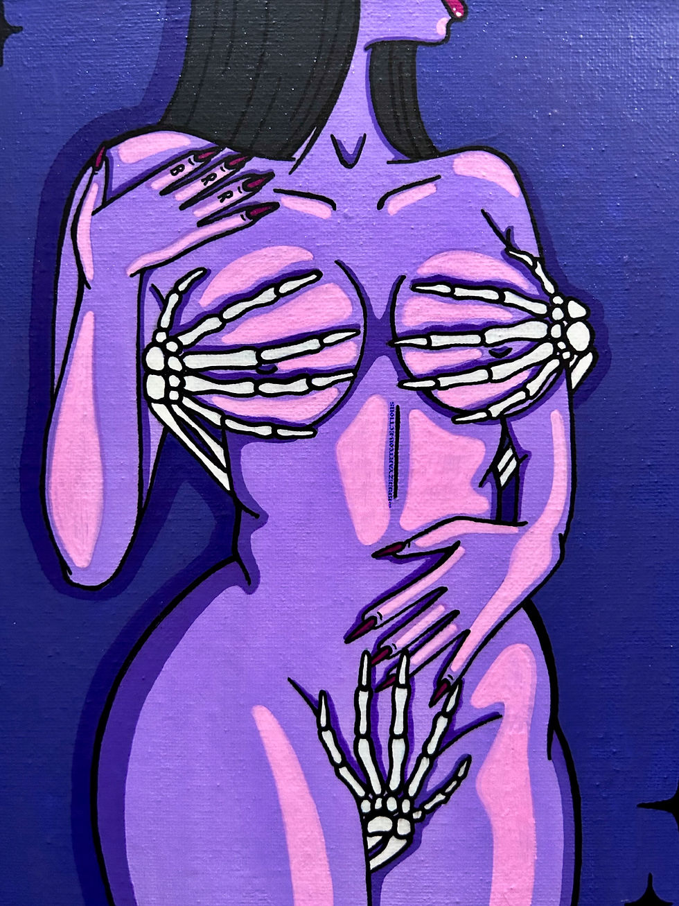 Thumbnail: ‘BONY BADDIE’ Canvas Painting
