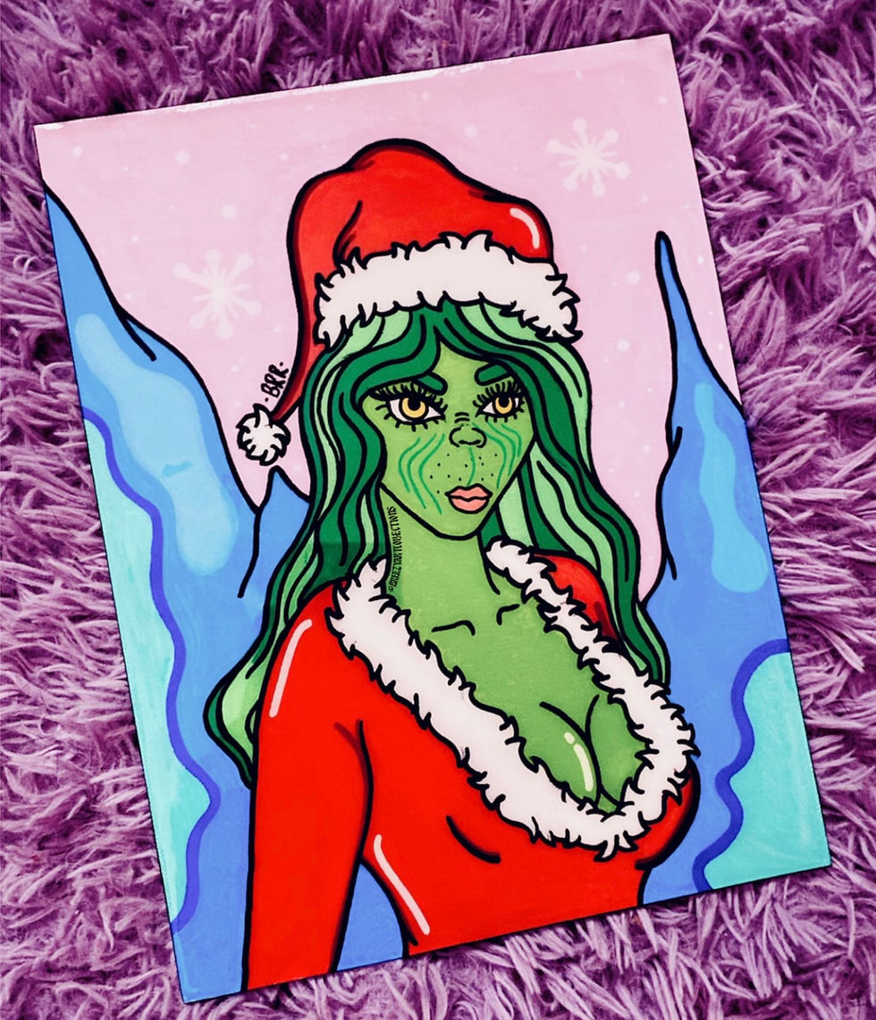 Thumbnail: ‘GRINCHMAS BADDIE’ Canvas Painting