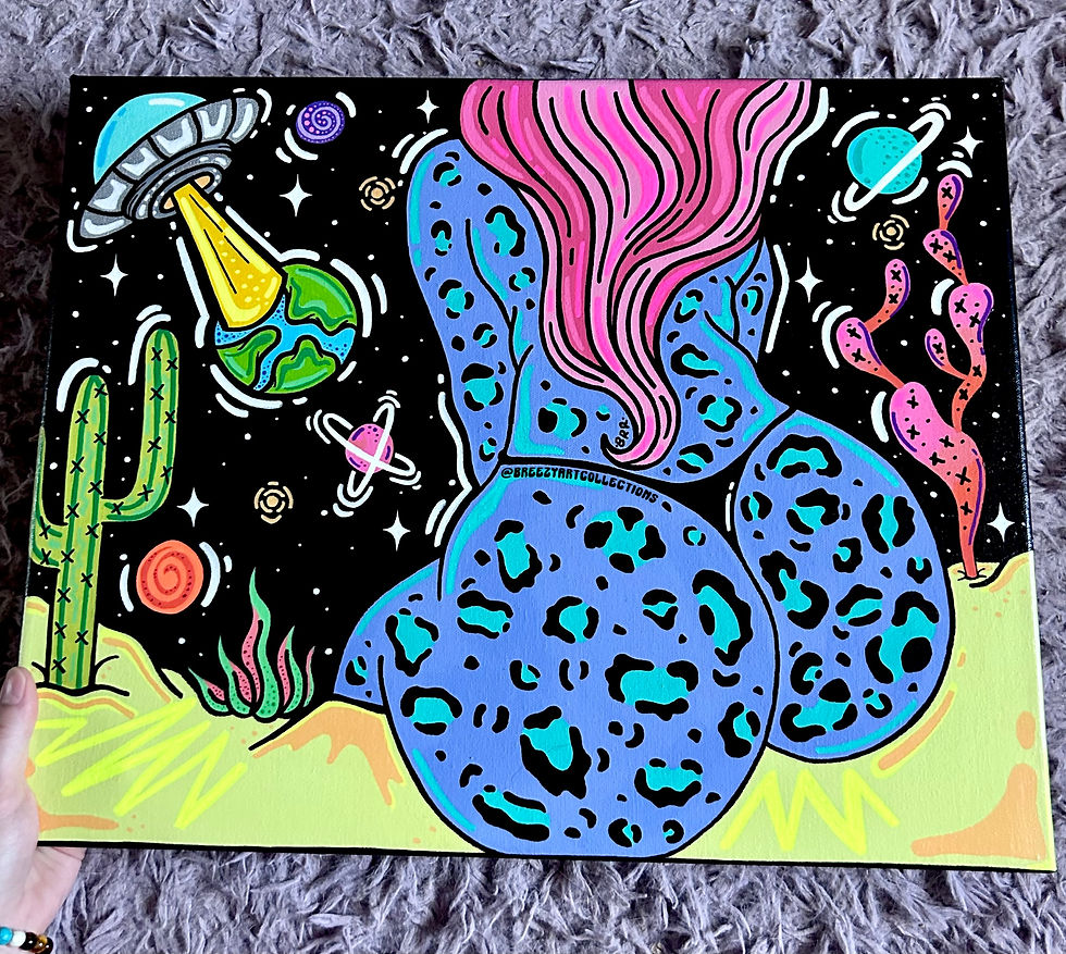Thumbnail: ‘OUT OF THIS WORLD’ Canvas Painting 