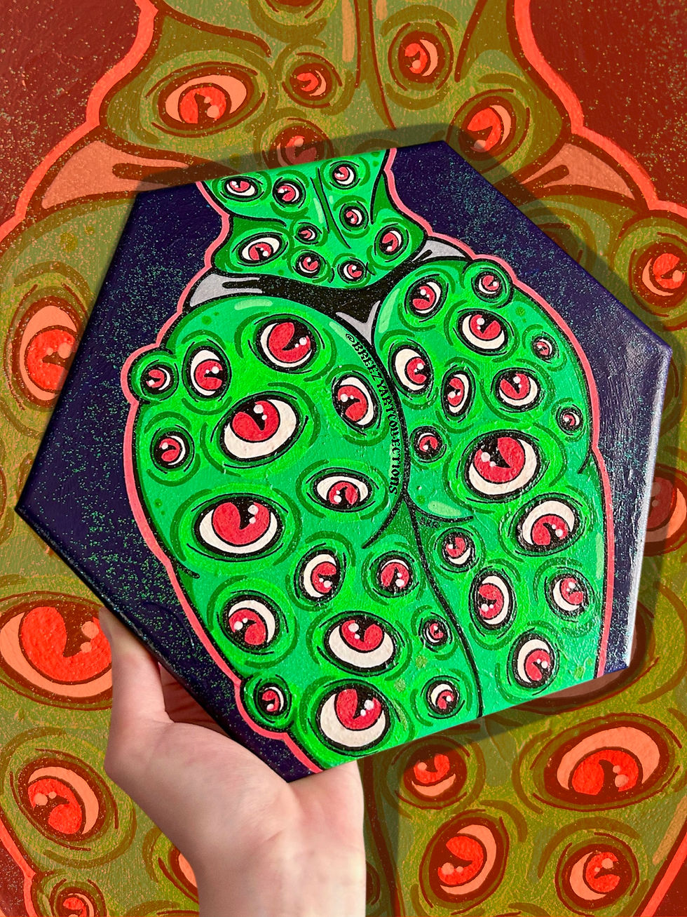Thumbnail: ‘WATCH YOUR BACK’ Canvas Painting 