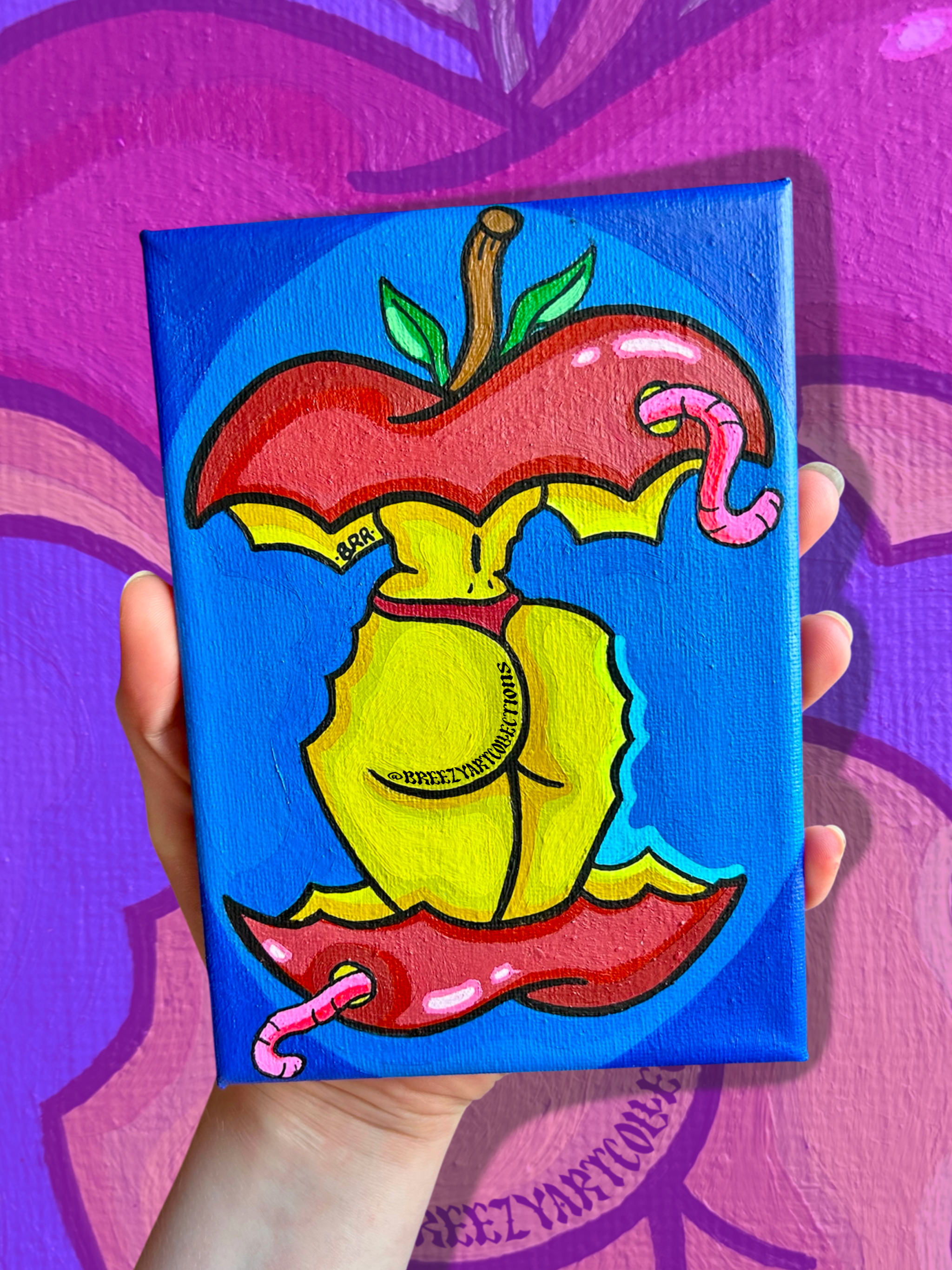 ‘APPLE BOTTOM’ Canvas Painting 