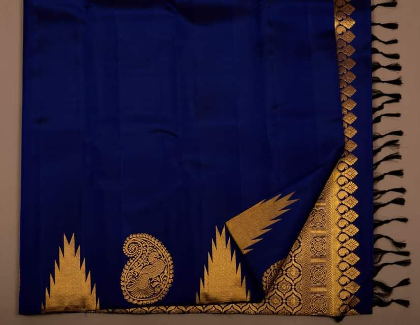 Thumbnail: Kachipuram Gold Gari With Stunning Desing