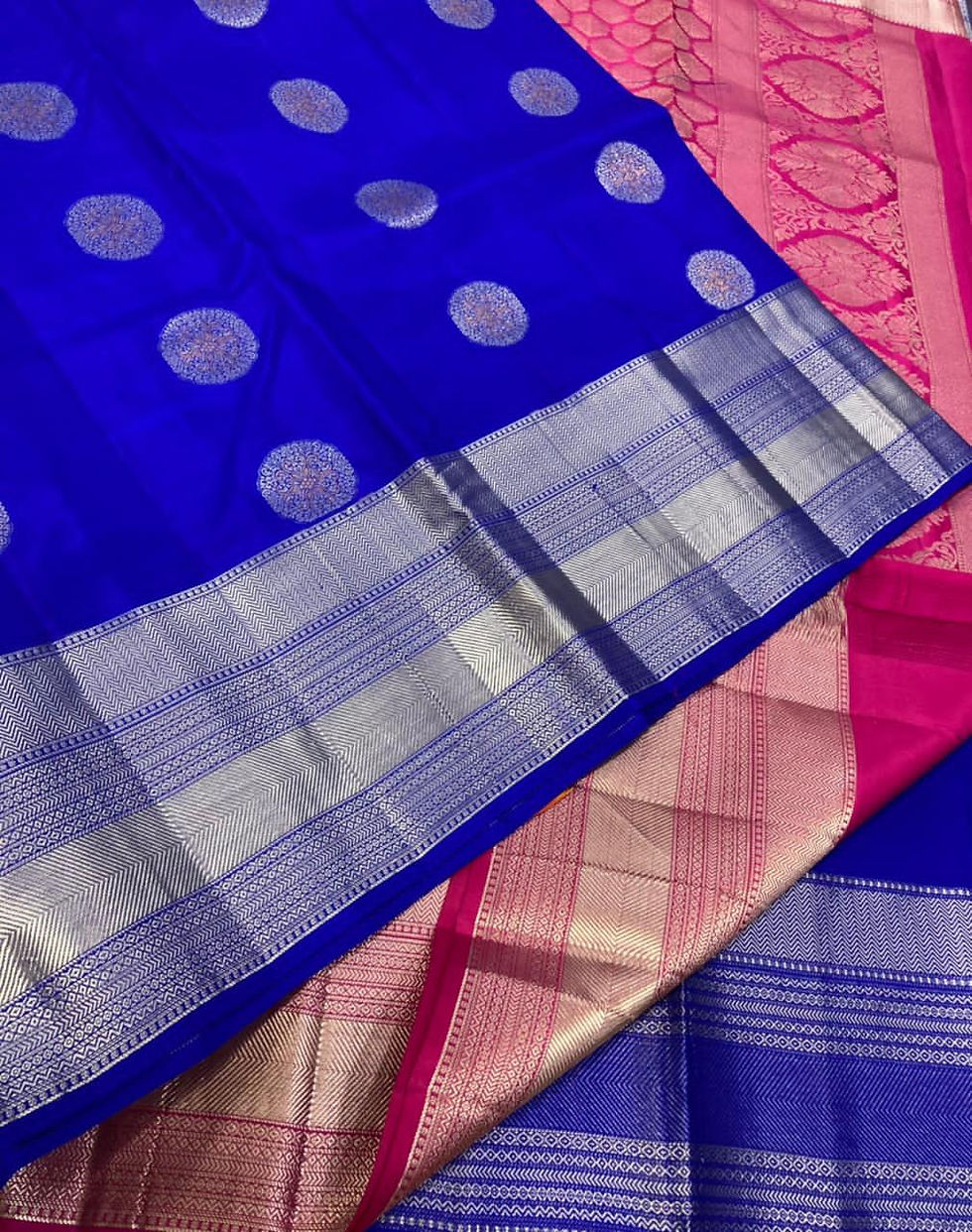 Thumbnail: Kanchipuram silk sarees CODE8000JT
