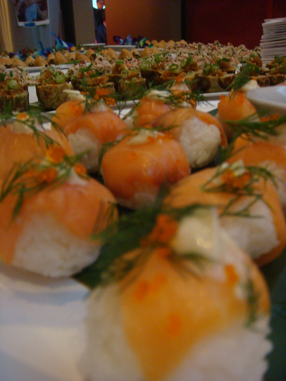 SALMON BALLS, CAVIAR, DILL