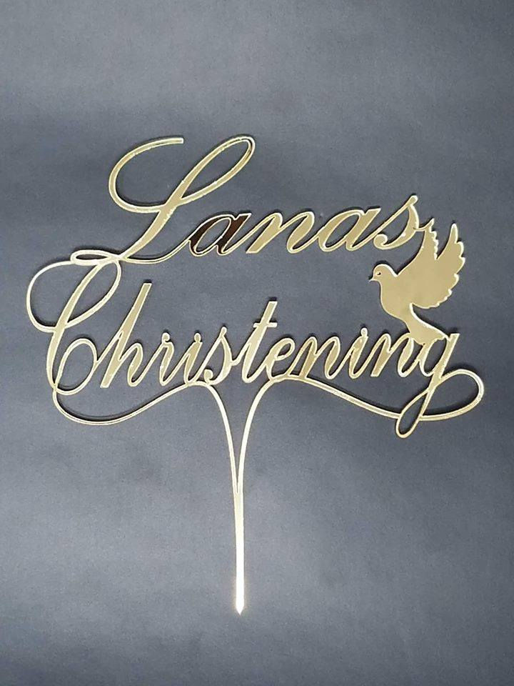 Christening Cake Toppers