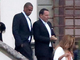 Beyoncé e Jay Z no casamento do empresário israelense - americano Noam Gottesman e Bianca Dueñas em
