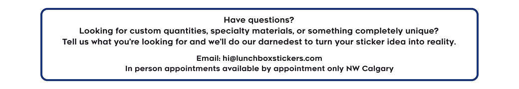 Custom Sticker Printing