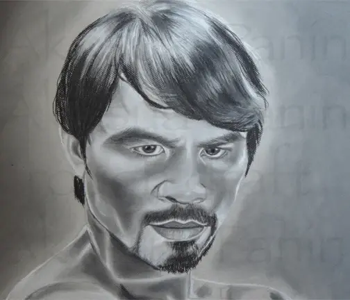 Charcoal graphite \drawing by Akosua-Panin
