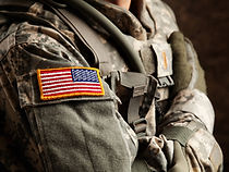 US Army Soldier in Universal Camouflage