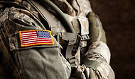 US Army Soldier in Universal Camouflage