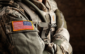 US Army Soldier in Universal Camouflage