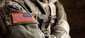 US Army Soldier in Universal Camouflage 