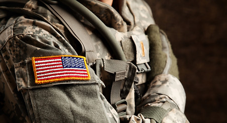 US Army Soldier in Universal Camouflage