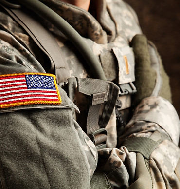 US Army Soldier in Universal Camouflage