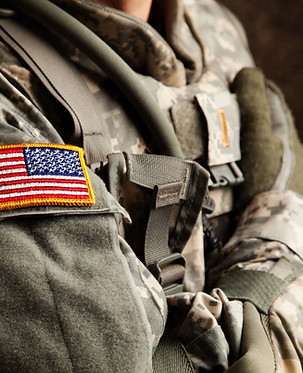 US Army Soldier in Universal Camouflage Uniform