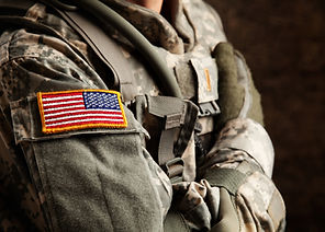 US Army Soldier in Universal Camouflage