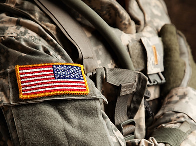 US Army Soldier in Universal Camouflage Uniform