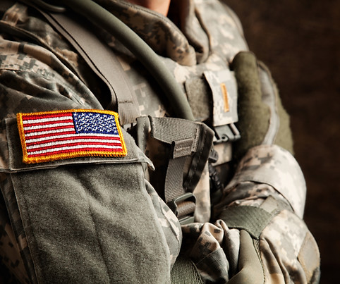 US Army Soldier in Universal Camouflage Uniform