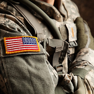 US Army Soldier in Universal Camouflage