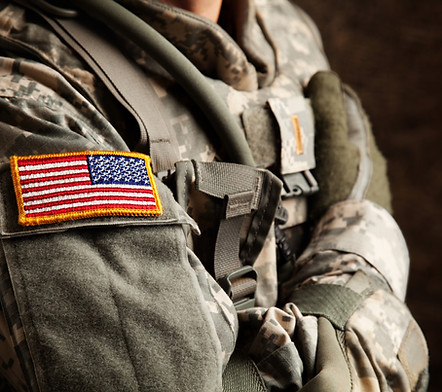 US Army Soldier in Universal Camouflage Uniform