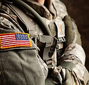 US Army Soldier in Universal Camouflage