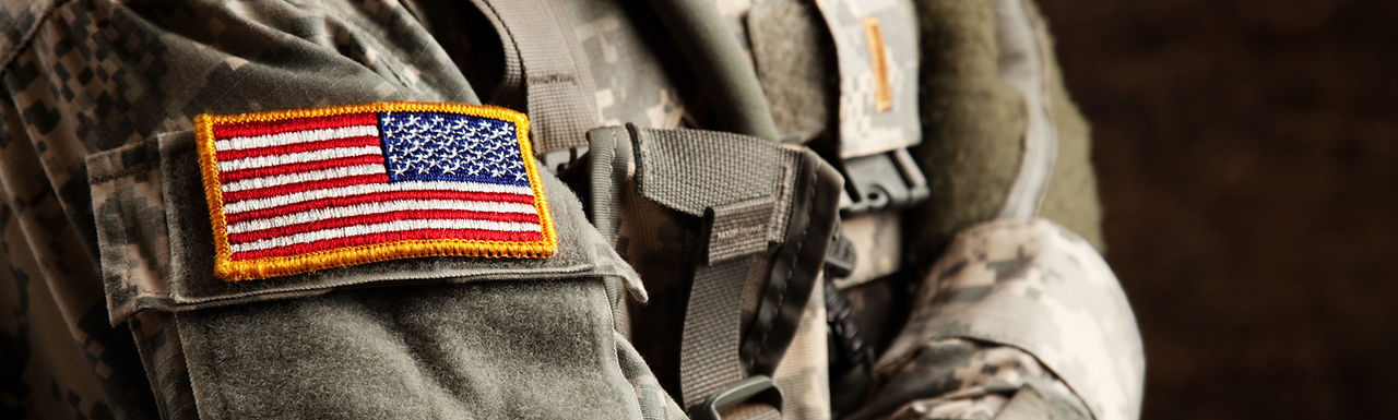 US Army Soldier in Universal Camouflage