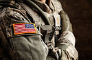 US Army Soldier in Universal Camouflage 