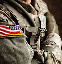 US Army Soldier in Universal Camouflage
