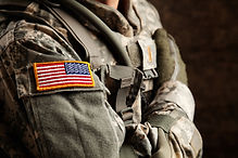 US Army Soldier in Universal Camouflage