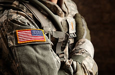 US Army Soldier in Universal Camouflage 