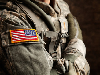 US Army Soldier in Universal Camouflage Uniform
