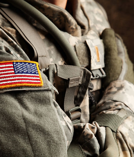 US Army Soldier in Universal Camouflage Uniform