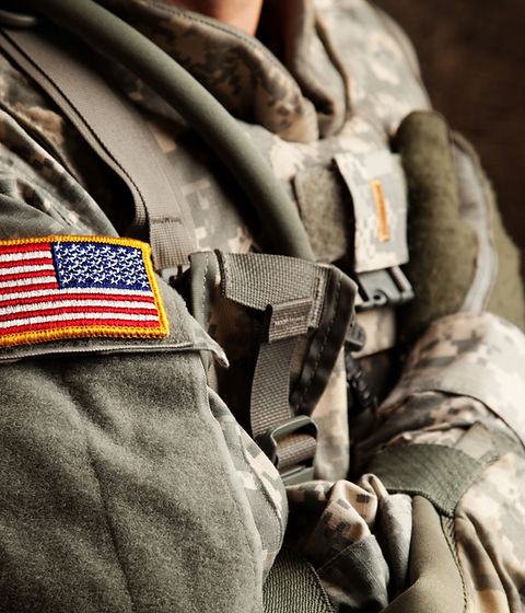 US Army Soldier in Universal Camouflage Uniform