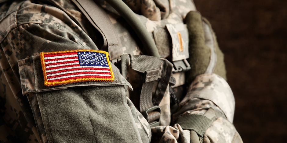 US Army Soldier in Universal Camouflage Uniform