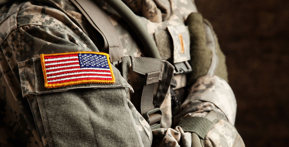 US Army Soldier in Universal Camouflage Uniform