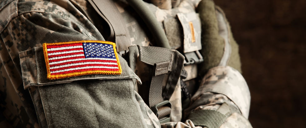 US Army Soldier in Universal Camouflage