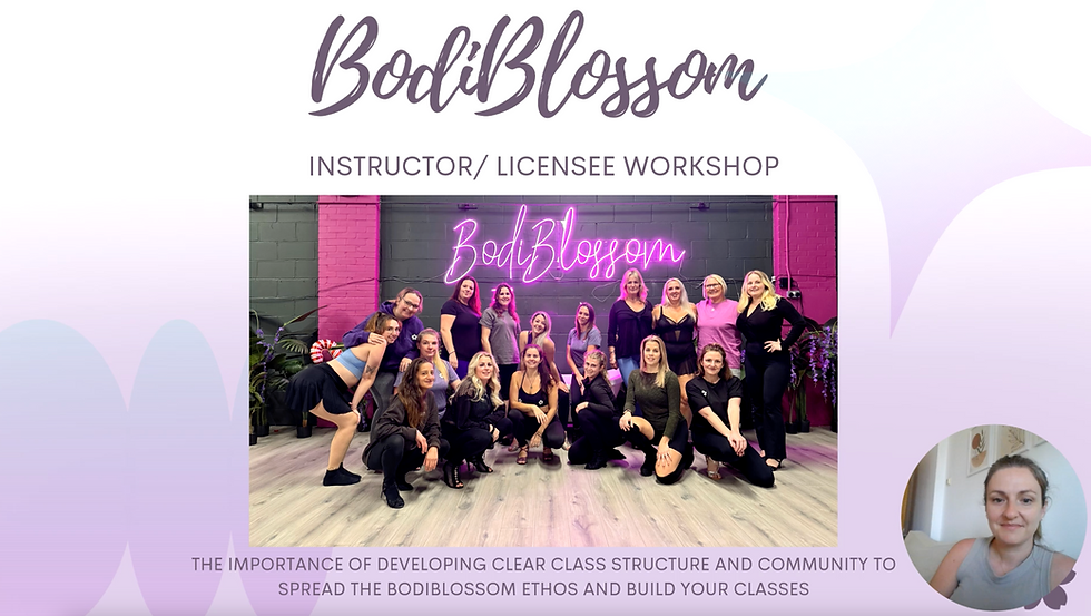 BlossDance™ Burlesque Instructor Training
