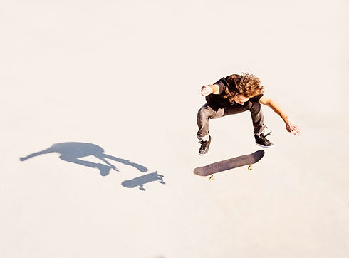 Skateboarder Jumping