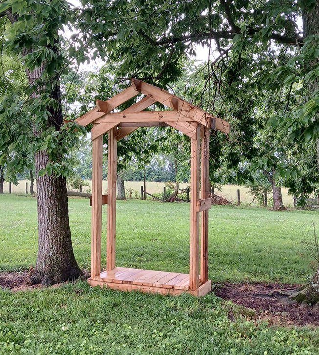 Outdoor Wedding Arbor at Rotherwood Events
