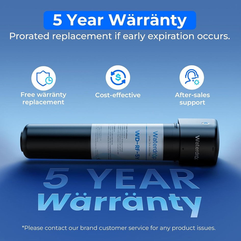 Miniatura: Waterdrop WD-UA-5Y Sistema de Filtración de Agua Debajo del Fregadero