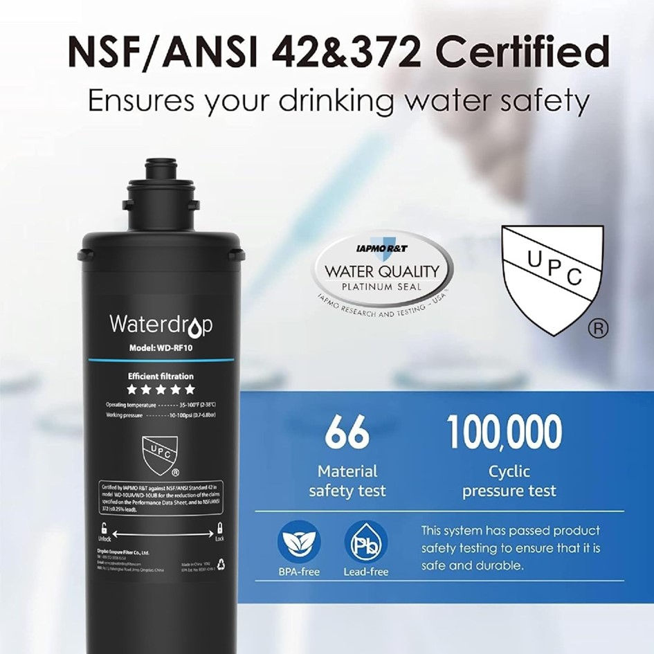 Miniatura: Waterdrop WD-RF10 Filtro de Repuesto para Sistema de Filtración de Agua