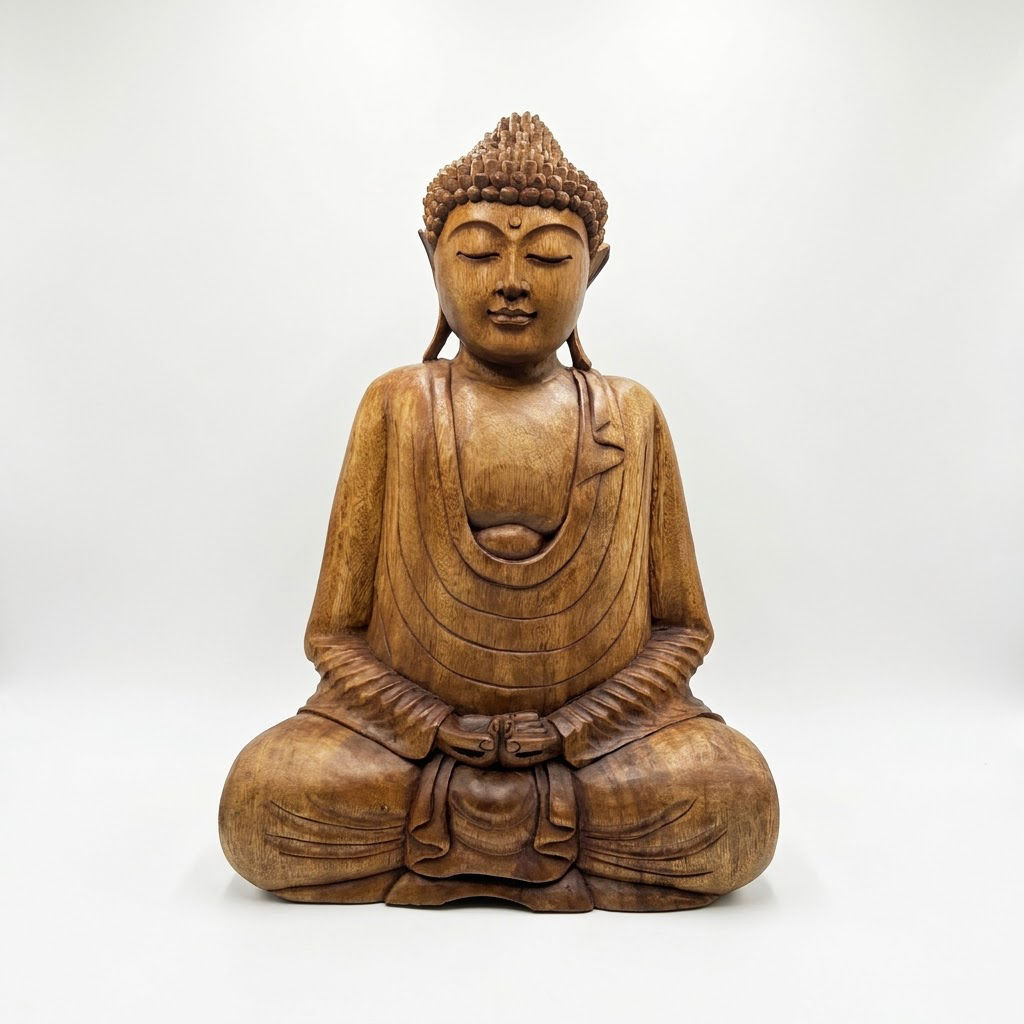 Buda madera Dhyana Mudra 50cm