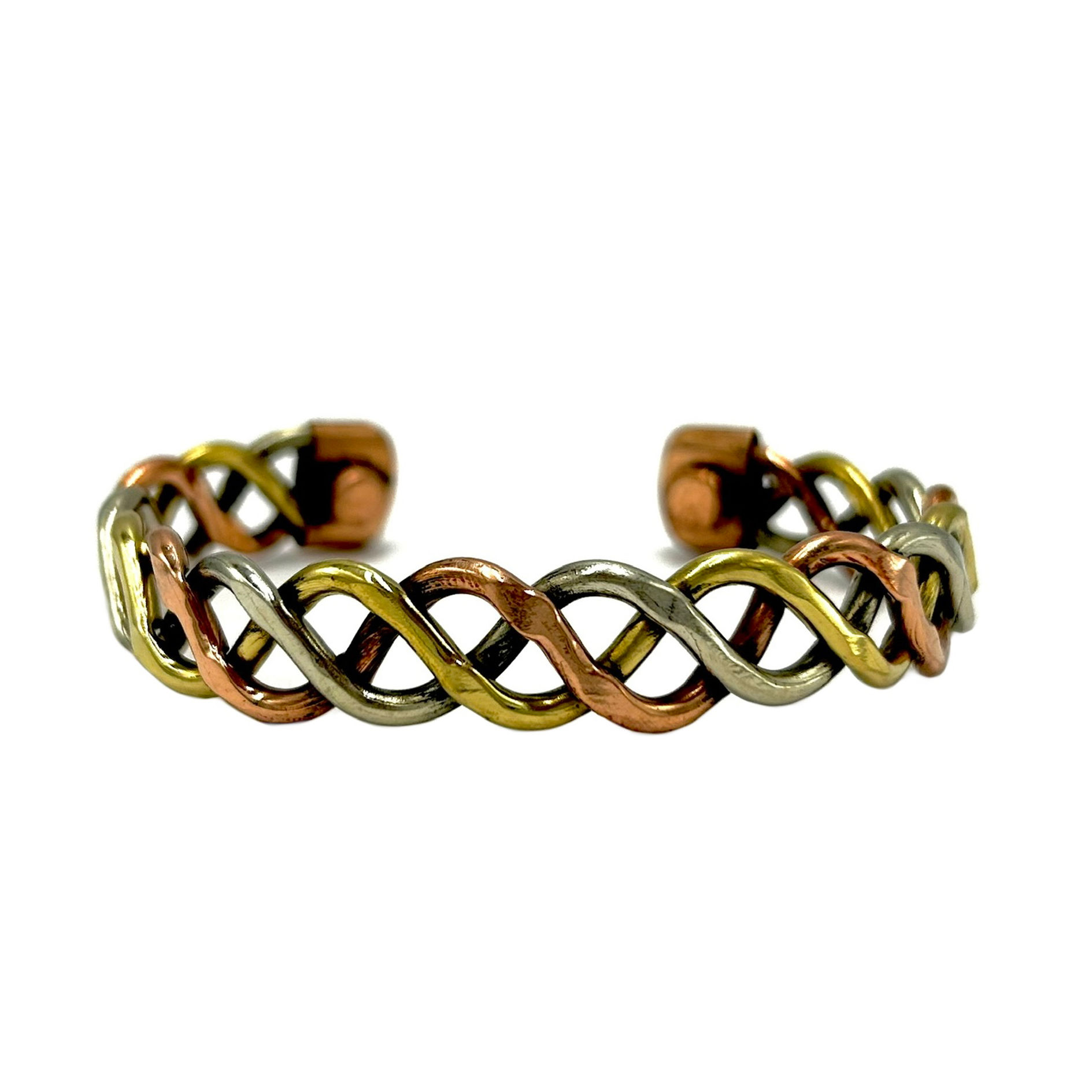 Pulsera cobre semi-magnética 3 metales