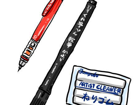 似顔絵を描く時に使っている画材①