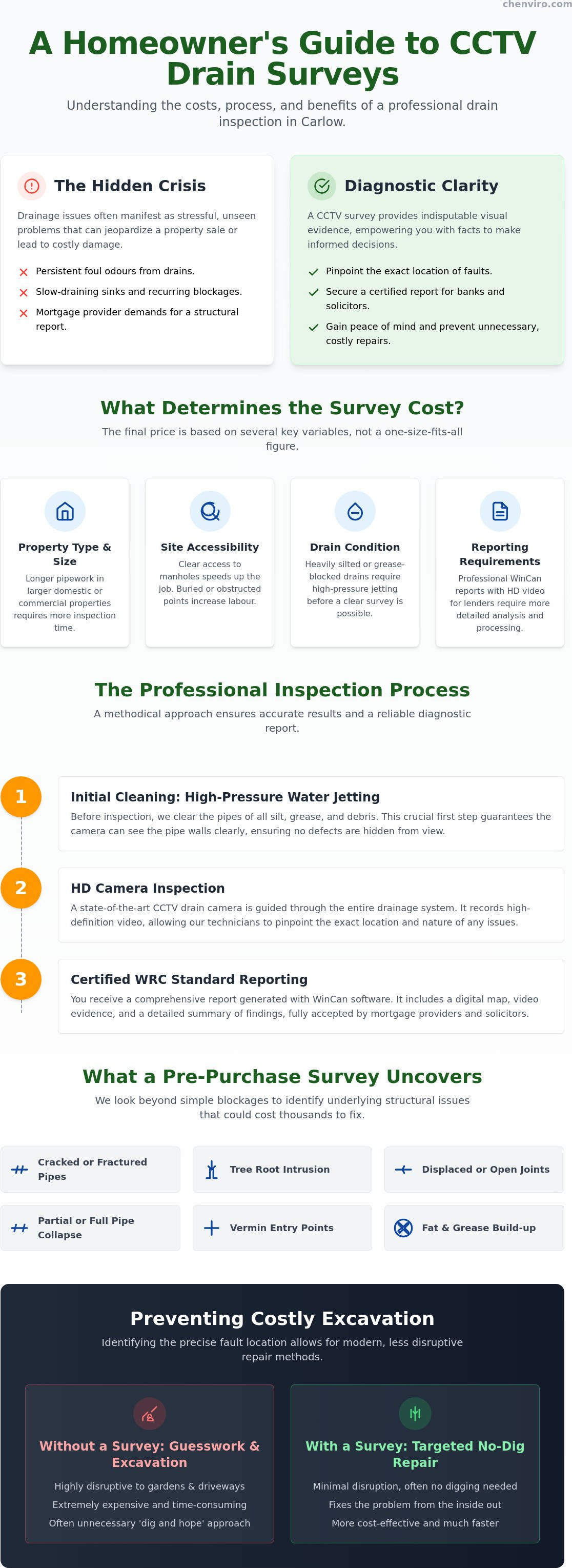 CCTV drain survey cost Carlow