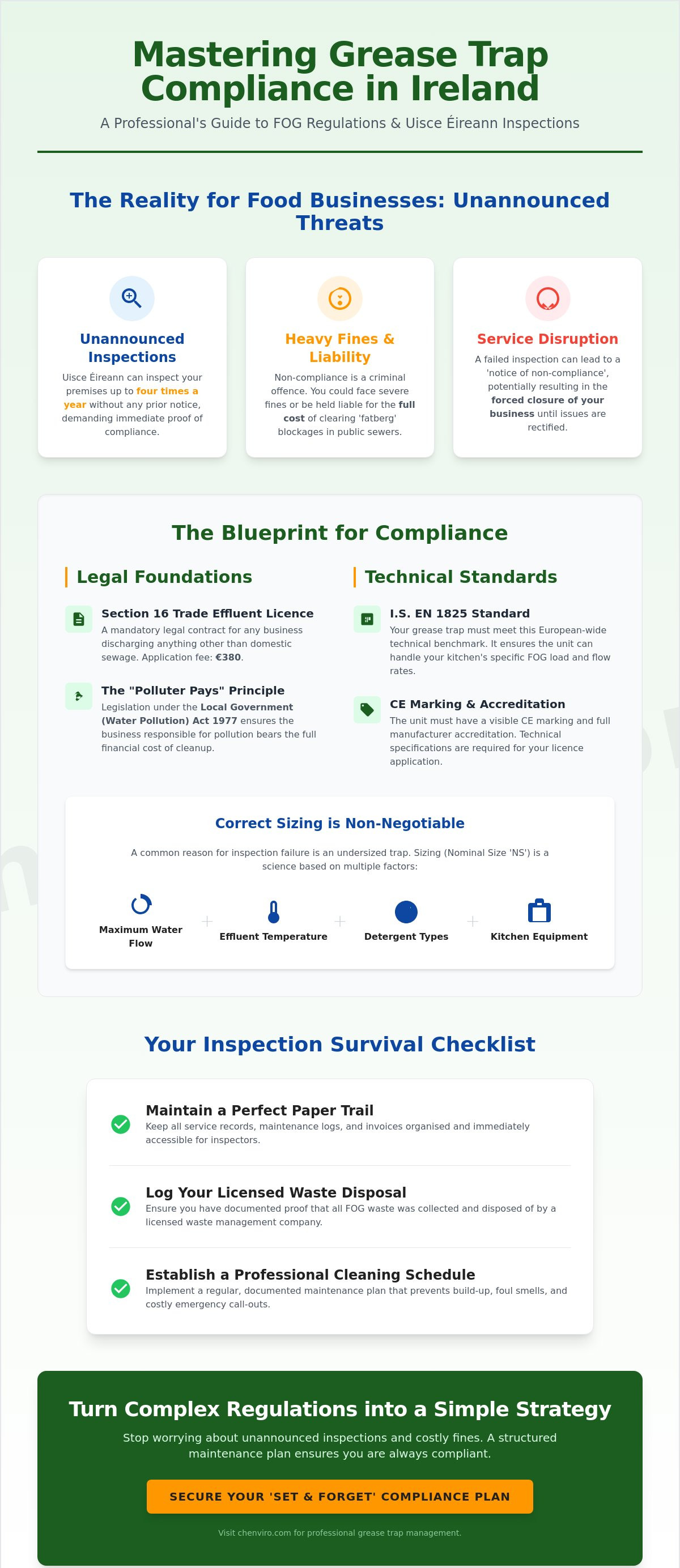 Grease trap compliance Ireland
